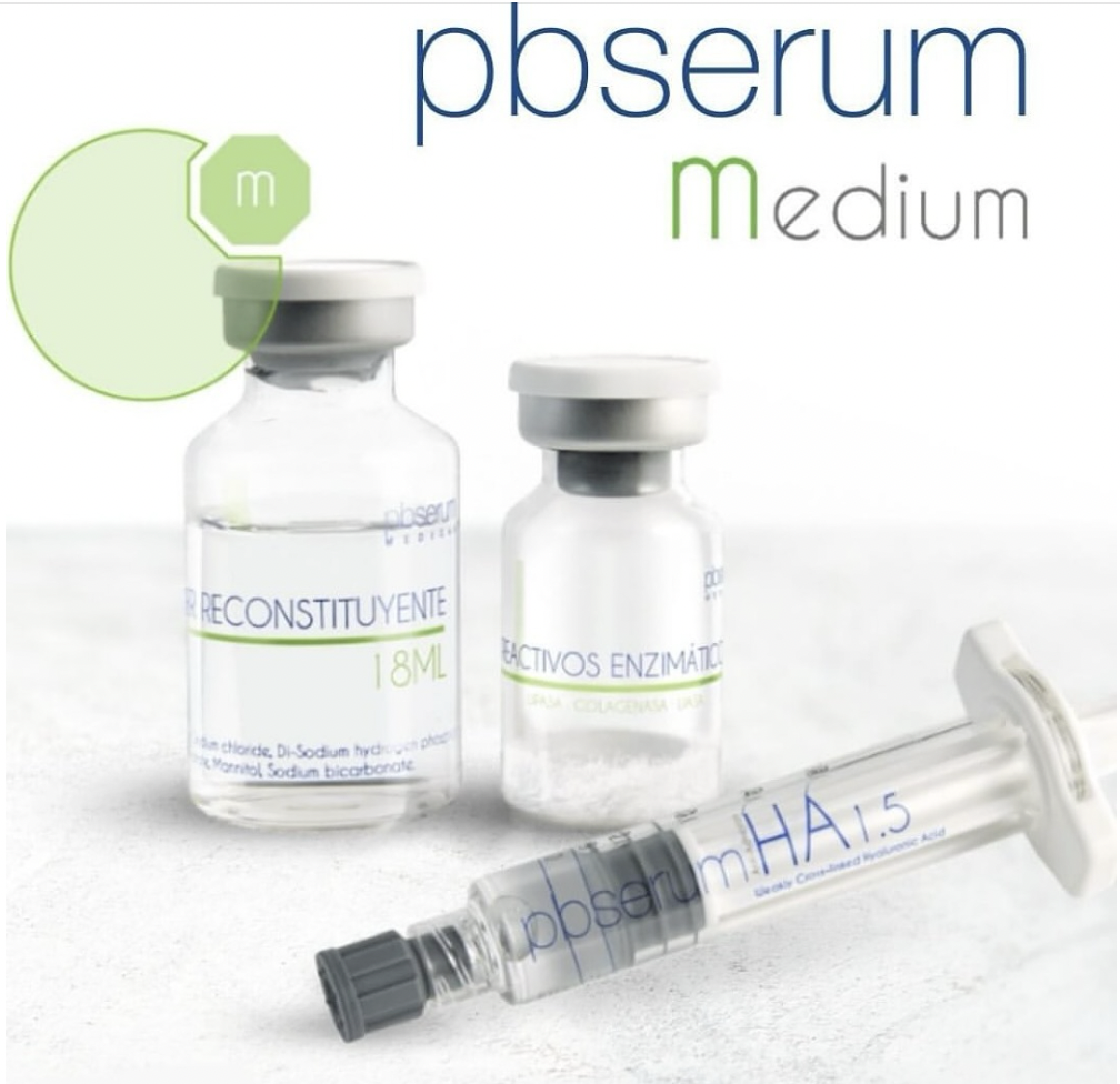 Pb Serum Medium med hetteglass og sprøyte