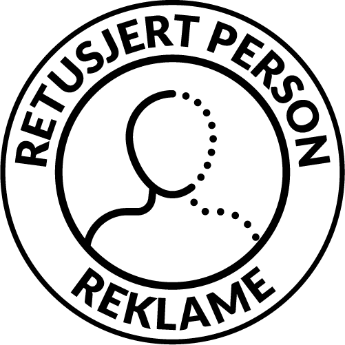 Retusjert person reklame