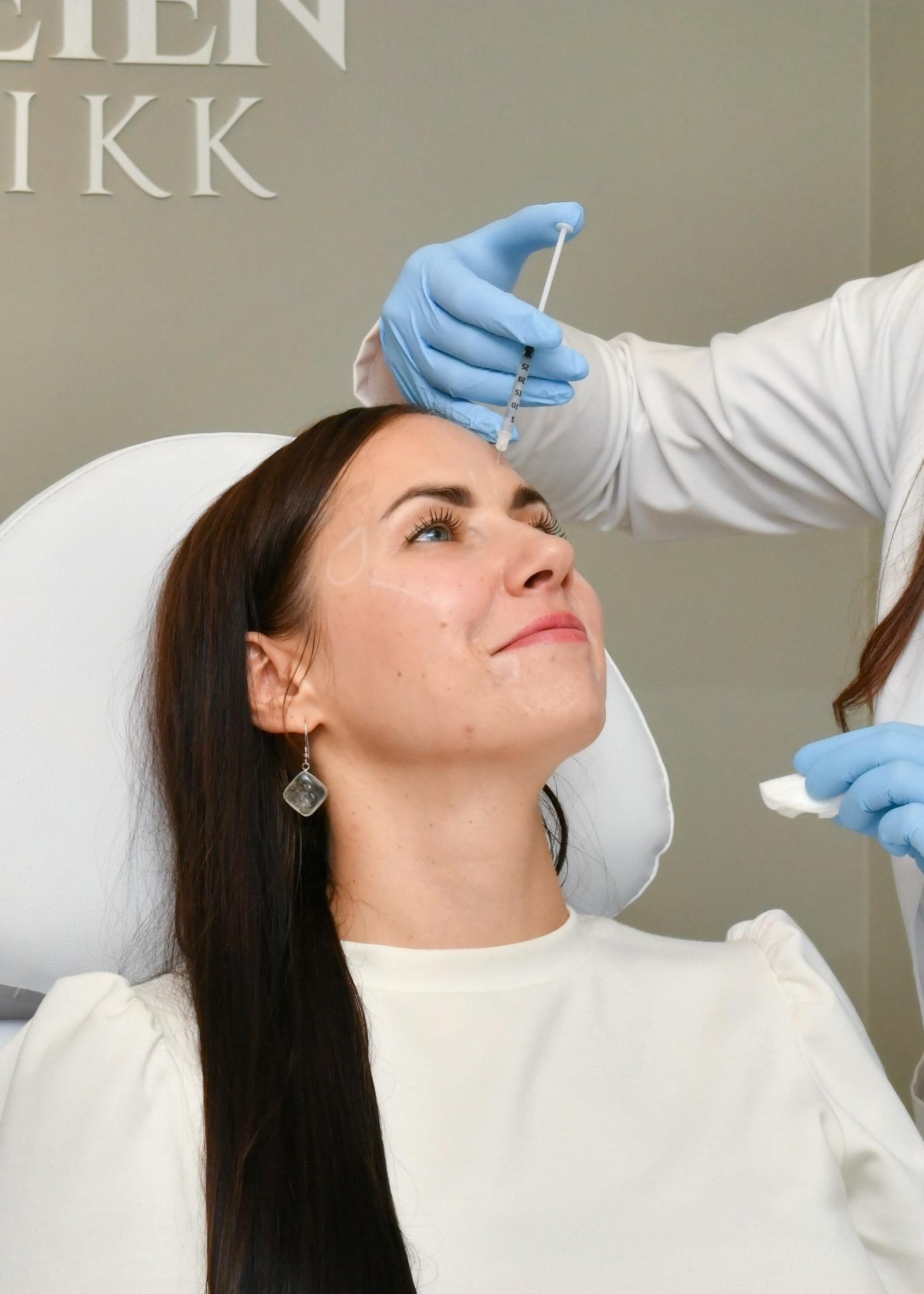 Nærbilde av injeksjonsbehandling